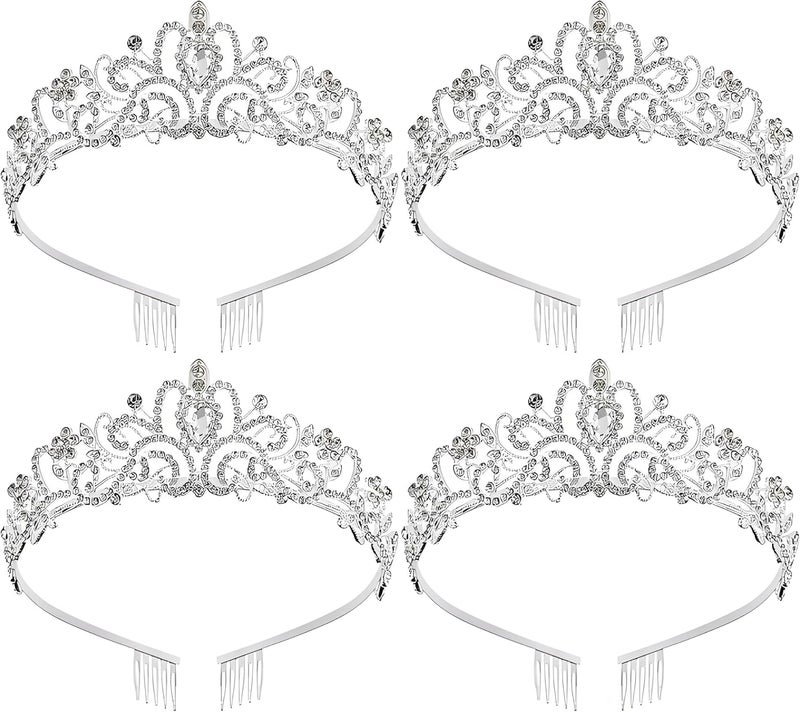 AXX Princess Crown for Women, Crystal Queen Tiaras for Girls Bridal Hair Accessories Gifts for Birthday Wedding Prom, Bridal Party, Pageant, Halloween Christmas Costume - Image 1
